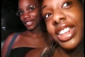 Hot ebony girls Lovely and Blue fucked by a big hard cock