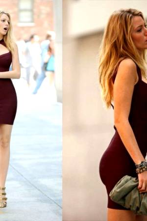 Blake Lively Wearing A Tight Dress