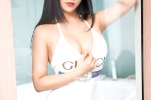 Busty Chinese Babe From Guangzhou Wearing Gucci Bikini