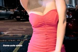 Hot Malaysian Blonde Seductive Red Dress Hot Legs Animation