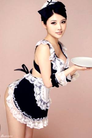 #maid #uniform #fantasy #bow #roleplay #apron #lingerie #asian #oriental #NonNude #sexy #awesome #pretty #cute #lovely #big #brunette #hot