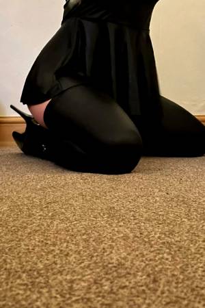 Semi Shiny And Kneeling For You.